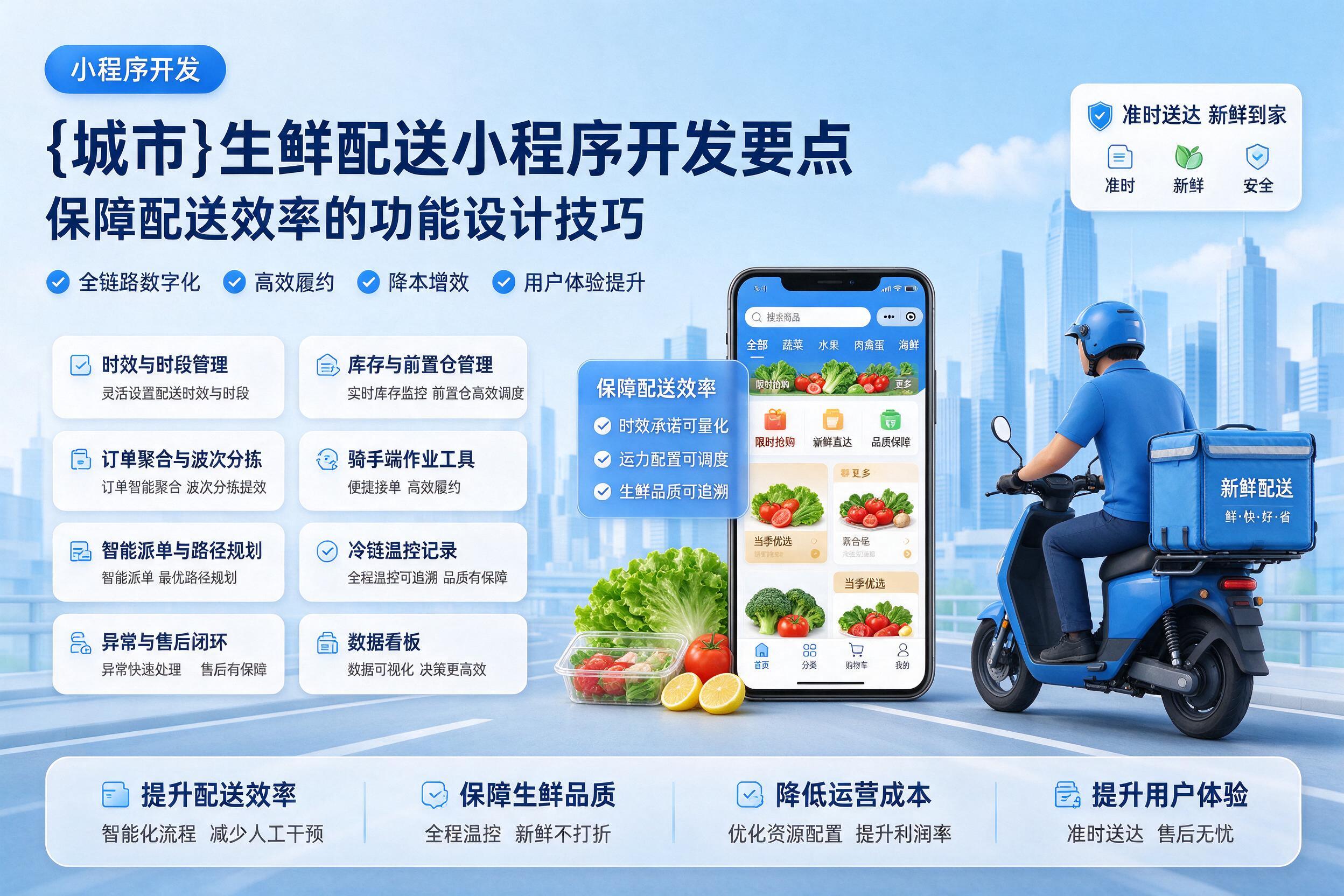 贵州生鲜配送小程序开发要点：保障配送效率的功能设计技巧