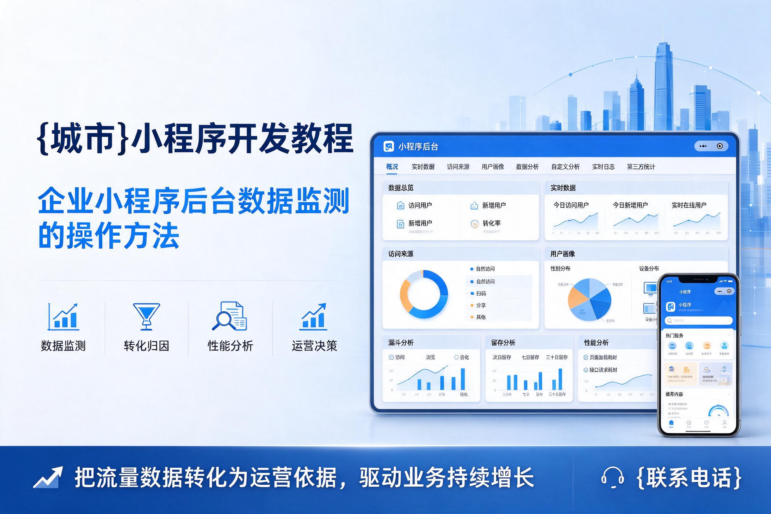 贵州小程序开发教程：企业小程序后台数据监测的操作方法